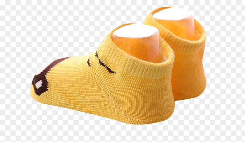 Yellow Children's Cotton Socks Child PNG