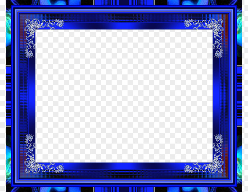 Blue Frame Picture Clip Art PNG