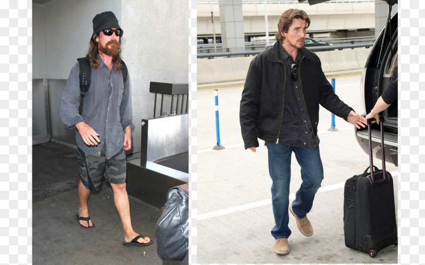 Christian Bale Batman Los Angeles International Airport Celebrity Actor PNG