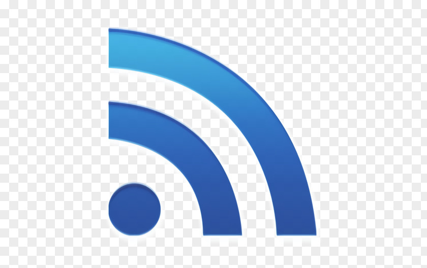 Logo Electric Blue Rss Icon PNG