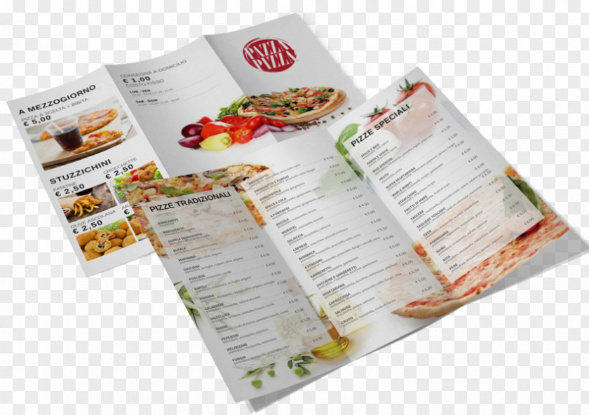 Menu Flyer Bistro Pizzaria Restaurant PNG