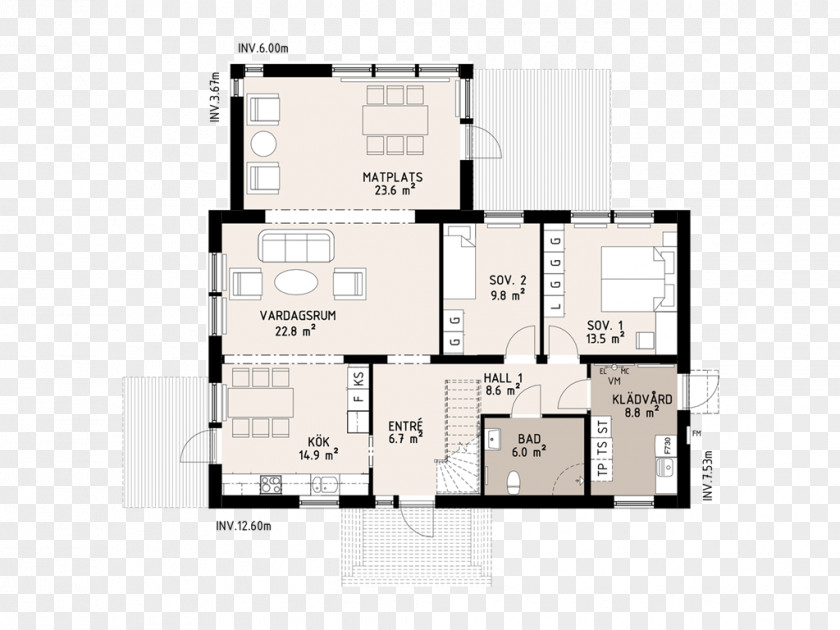 Villas Floor Plan SmålandsVillan Nybro Municipality House PNG