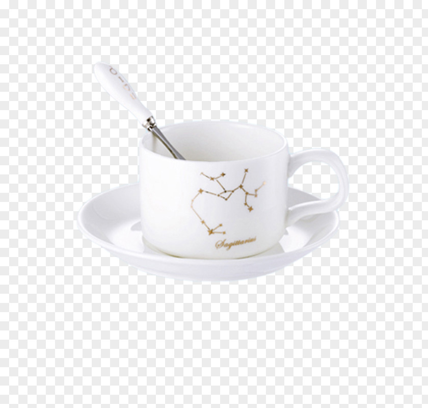 White Porcelain Coffee Cup Saucer Mug Cafe PNG