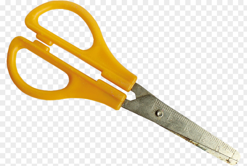 Yellow Scissors Stationery Material Icon PNG