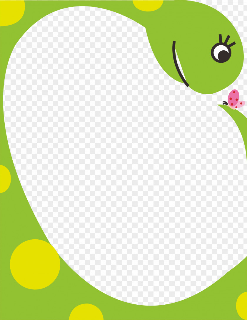 Green Snake Border Download Clip Art PNG