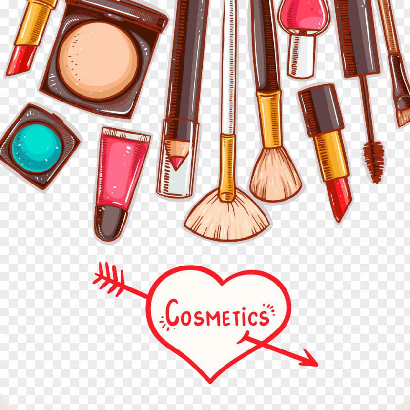 Makeup Design Cosmetics Eye Shadow Lipstick Make-up Cosmetic Sets PNG