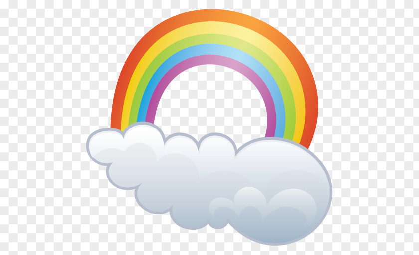 The Weather Rainbow Cloud Icon PNG