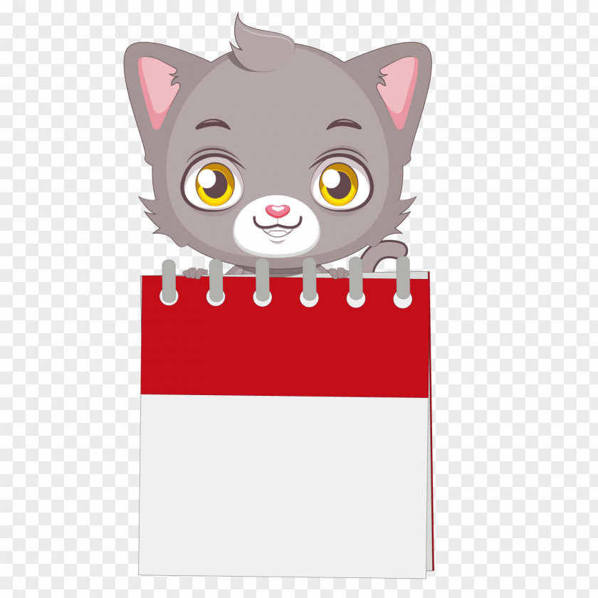 Vector Calendar Cat Royalty-free Photography Illustration PNG