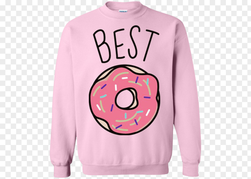 Best Friend Donuts T-shirt Coffee And Doughnuts Top PNG