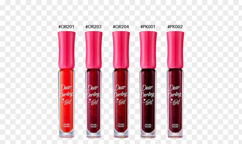 Etude House Cosmetics Lip Stain Tints And Shades PNG