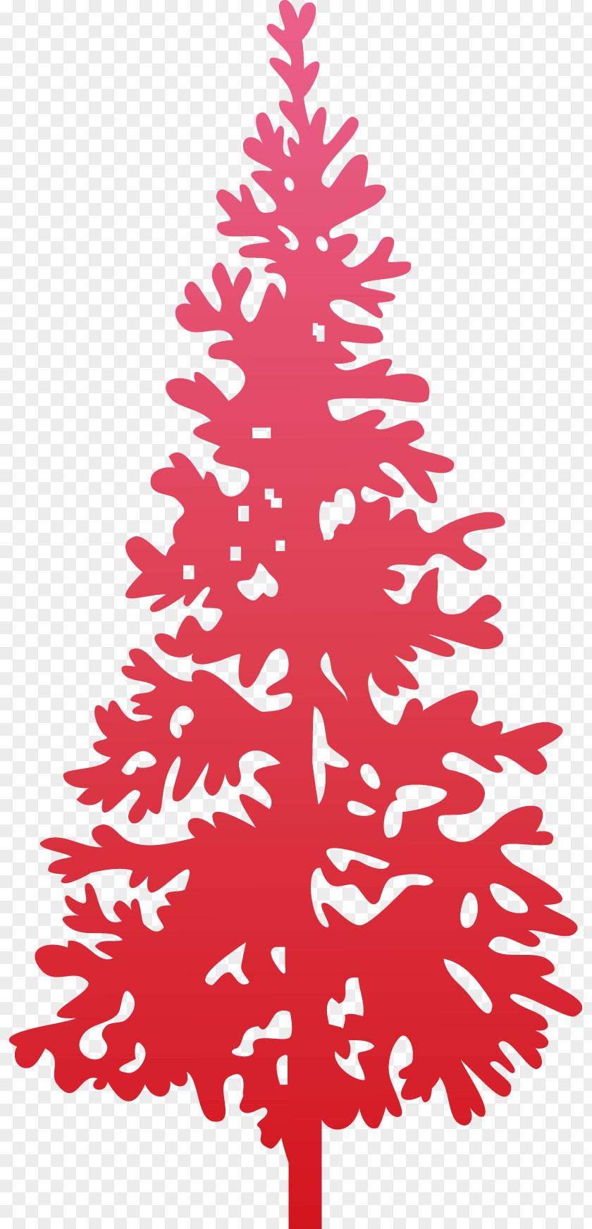Free Christmas Tree Pull Element Wall Decal Pine PNG