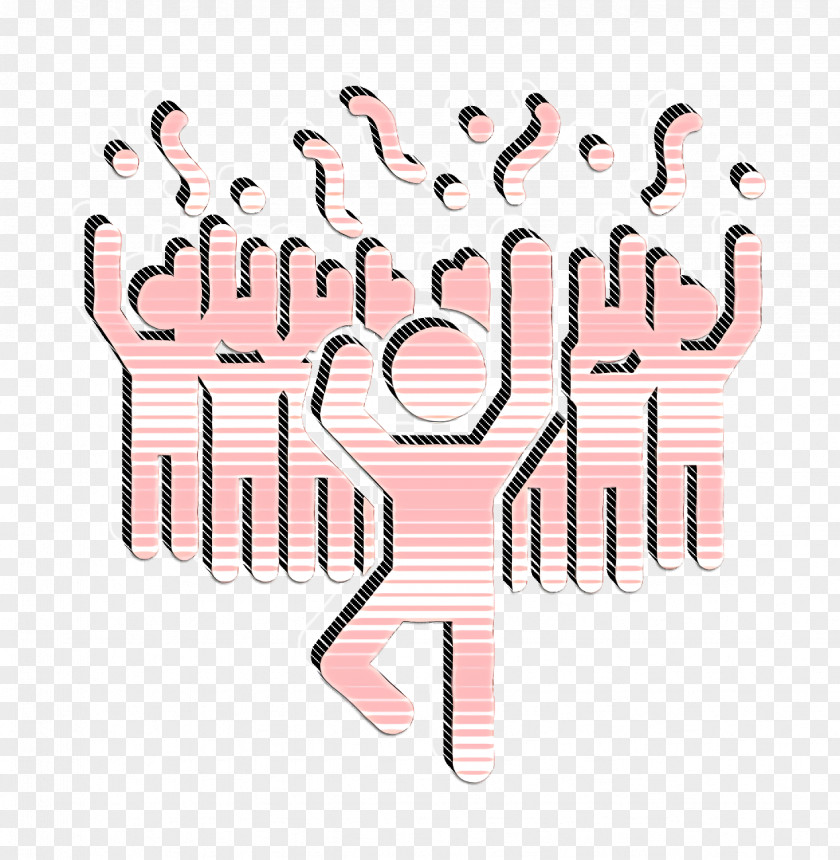 Gesture Thumb Group Icon Games Man In A Party Dancing With People PNG