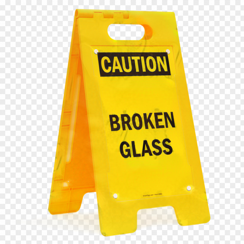 Plastic Sign Yellow Background PNG