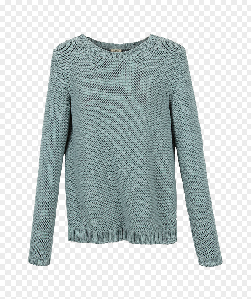 Pullover Sleeve Sweater Outerwear Shoulder Turquoise PNG