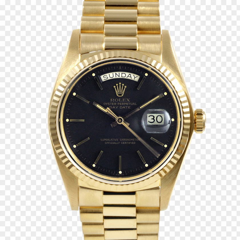 Rolex Mechanical Watch Gold Eco-Drive PNG