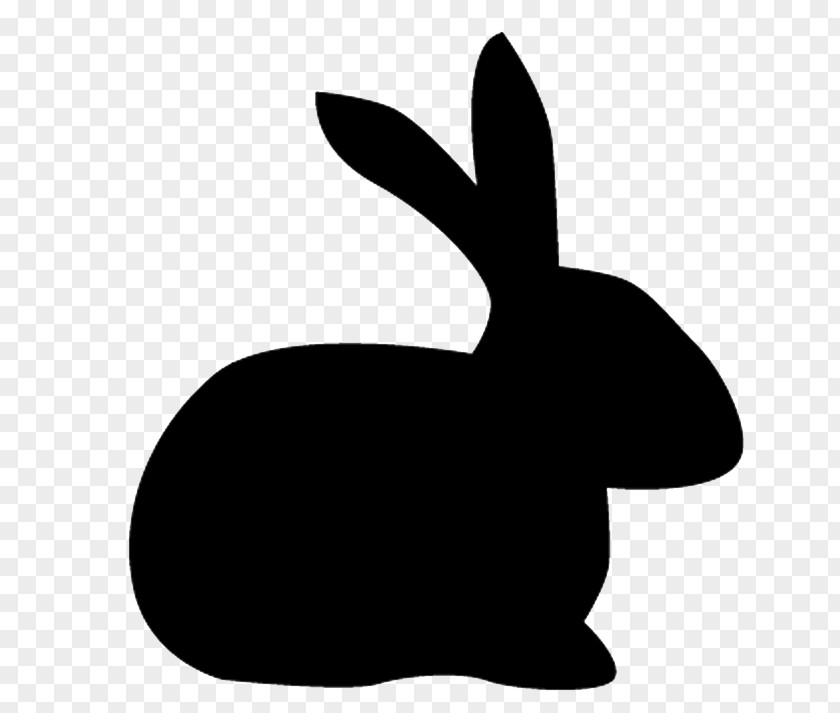 Silhouette Domestic Rabbit Hare Clip Art PNG