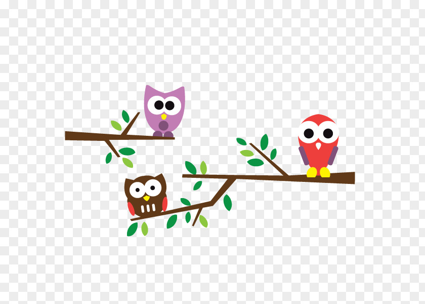Buhos Owl Child Room Infant Wall Decal PNG