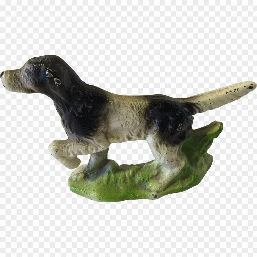 Hand Painted Crow Dog Breed Sporting Group Crossbreed Figurine PNG