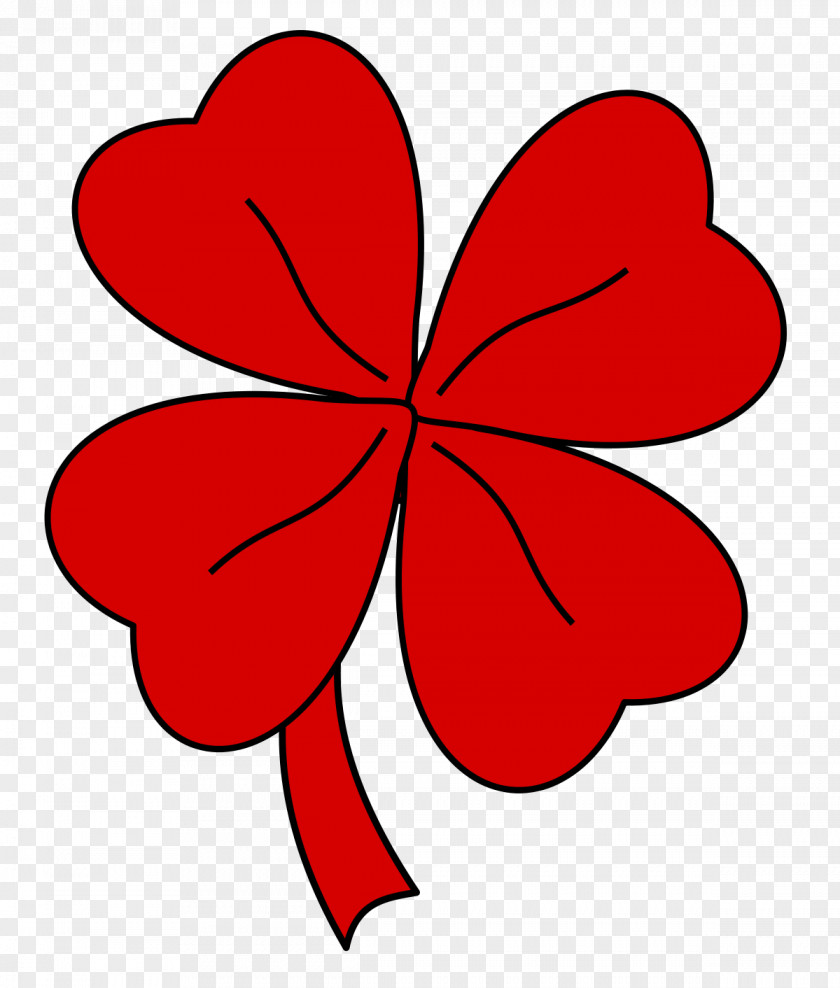 Naruto Four-leaf Clover Red Quatrefoil Clip Art PNG