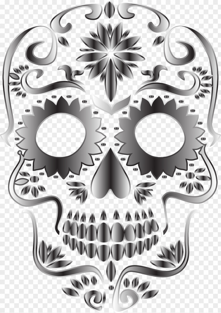 Vector Mask Calavera Mexican Cuisine Skull Clip Art PNG