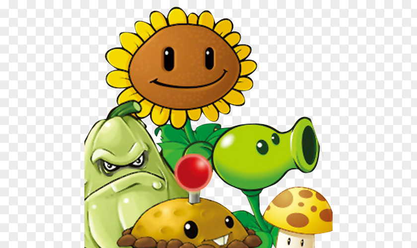 Cartoon Sunflower Plants Vs. Zombies 2: Its About Time T-shirt Sticker PNG