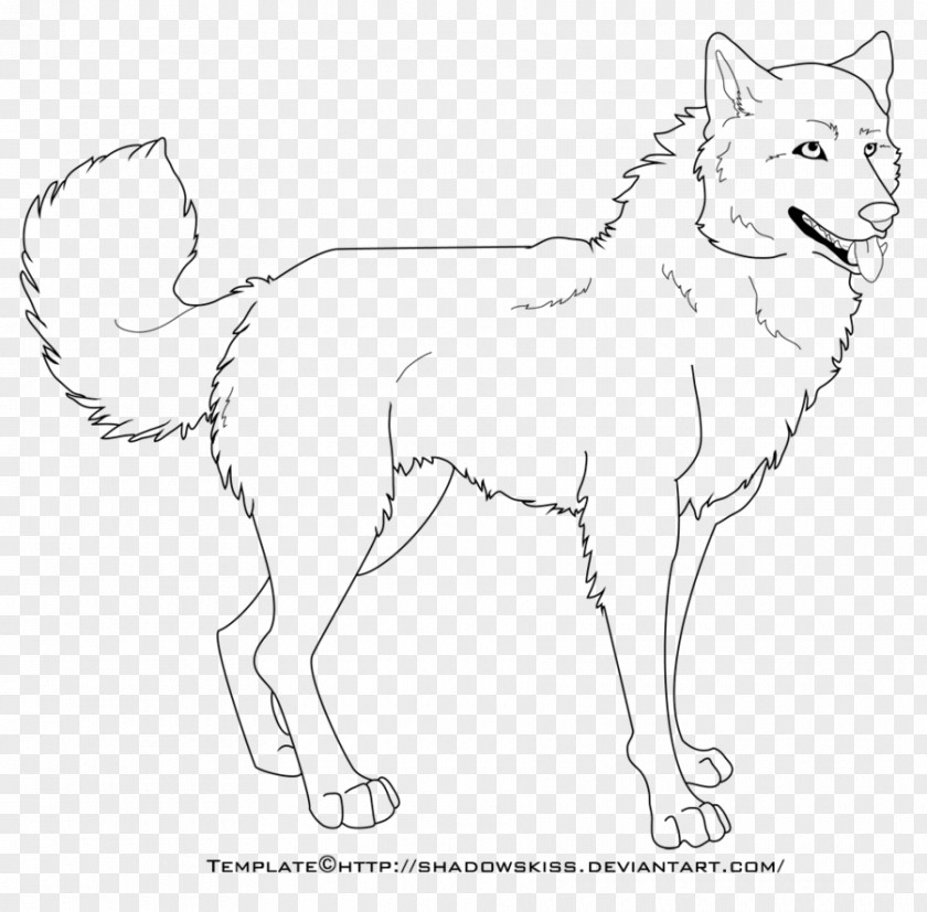 Cartoon Wolf Template Rough Collie Indian Drawing PNG