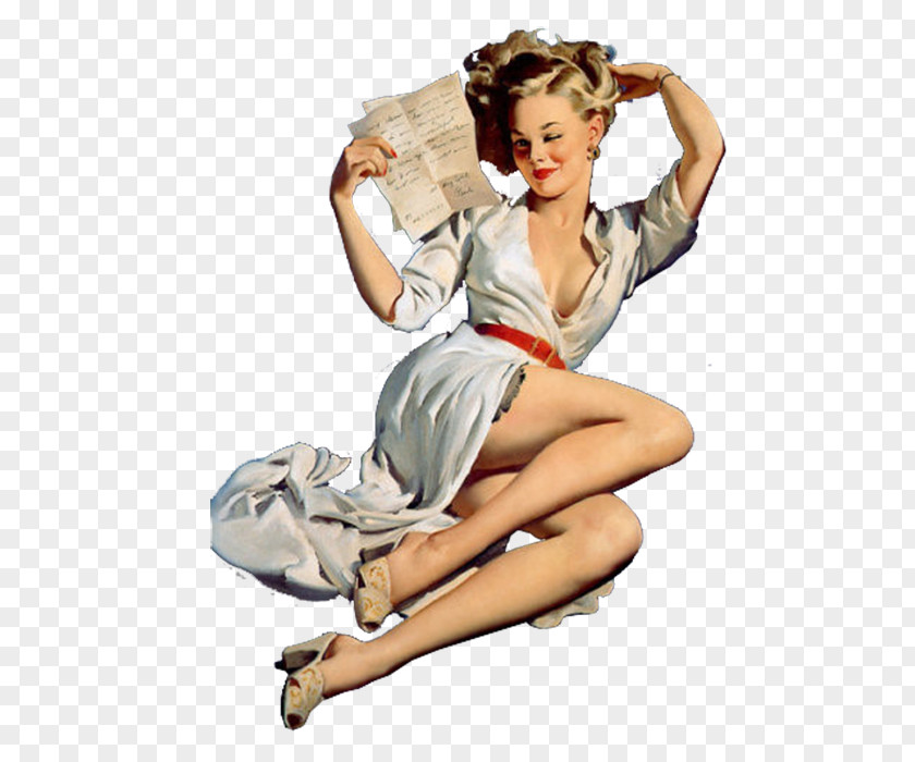 Pin-up Girl Poster PNG girl Poster, Old style poster girl, woman in white robe illustration clipart PNG
