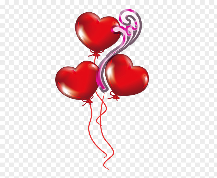 Valentine's Day Balloon Decoration Heart Clip Art PNG