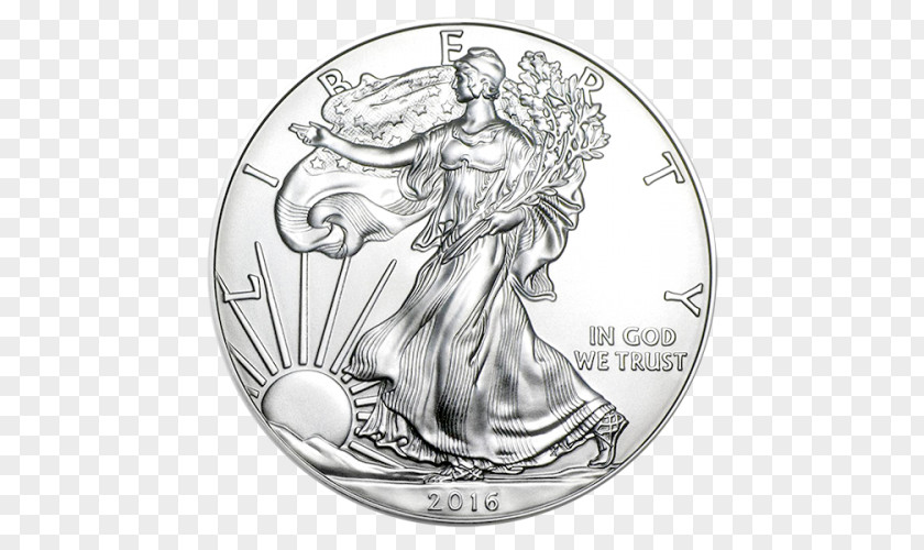 Walking Liberty Half Dollar American Silver Eagle Gold United States Mint Bullion Coin PNG