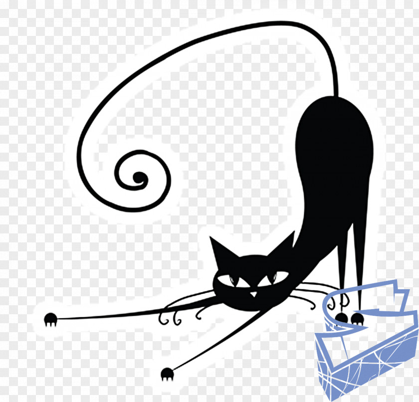 Animal Silhouettes Black Cat Clip Art PNG