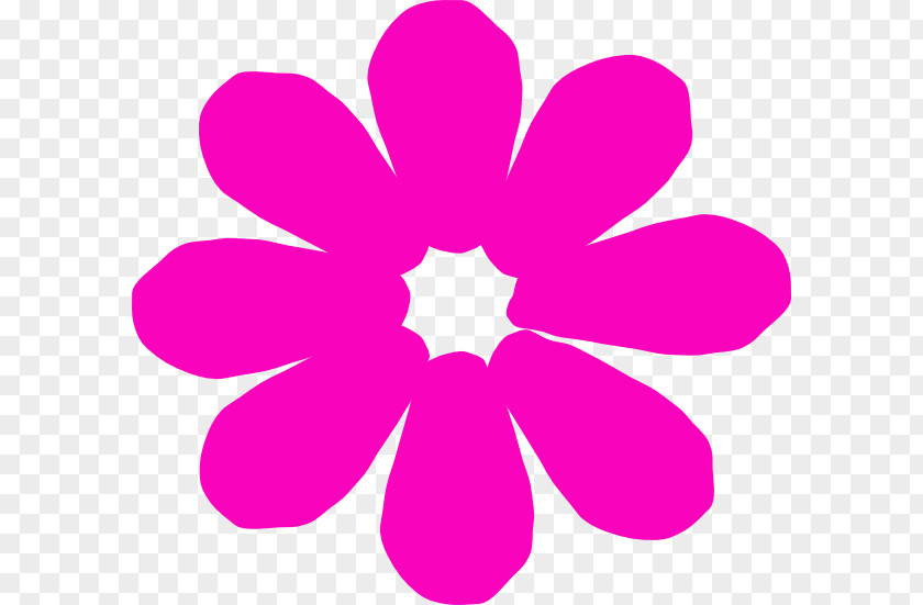 Bright Clipart Pink Flowers Free Clip Art PNG