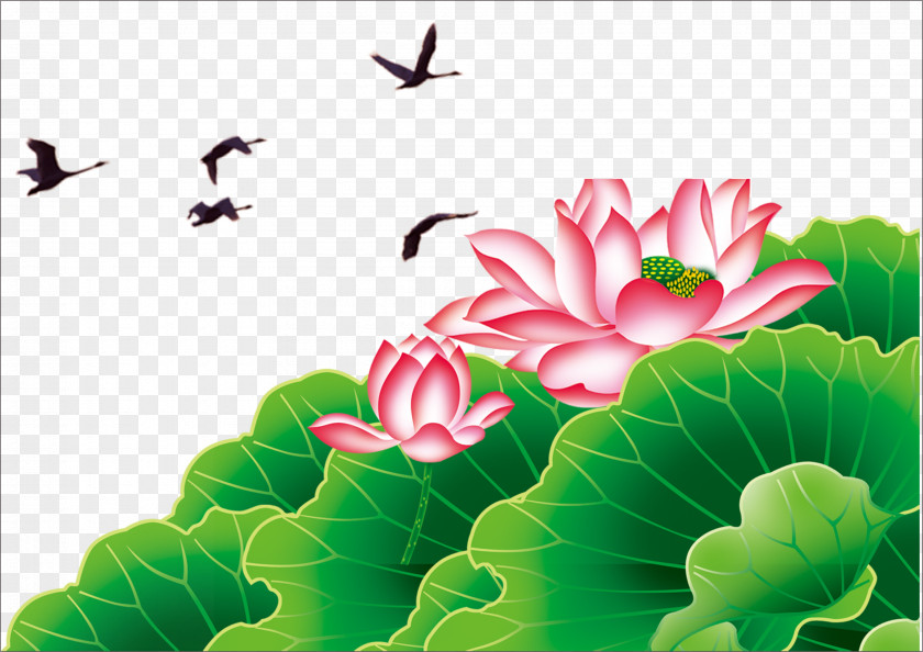 Dayan Lotus FIG Creative Slogan Poster PNG