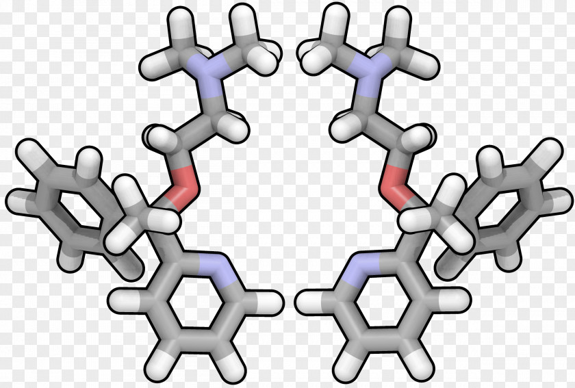 Heno Doxylamine Histamine H1 Receptor Antihistamine Enantiomer Structural Formula PNG