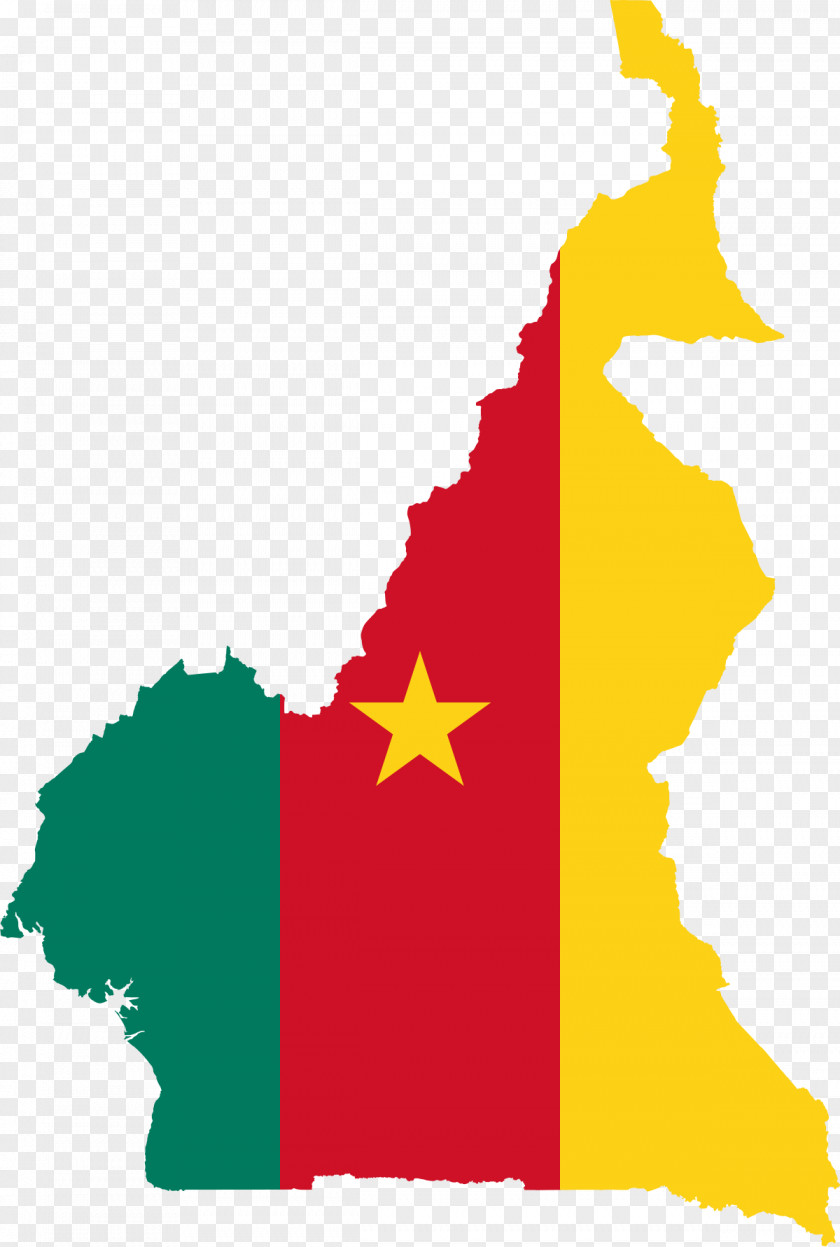 Map Flag Of Cameroon National PNG