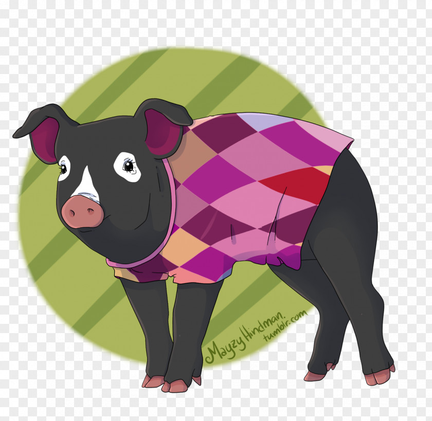 Pig Cattle Snout Mammal Animated Cartoon PNG