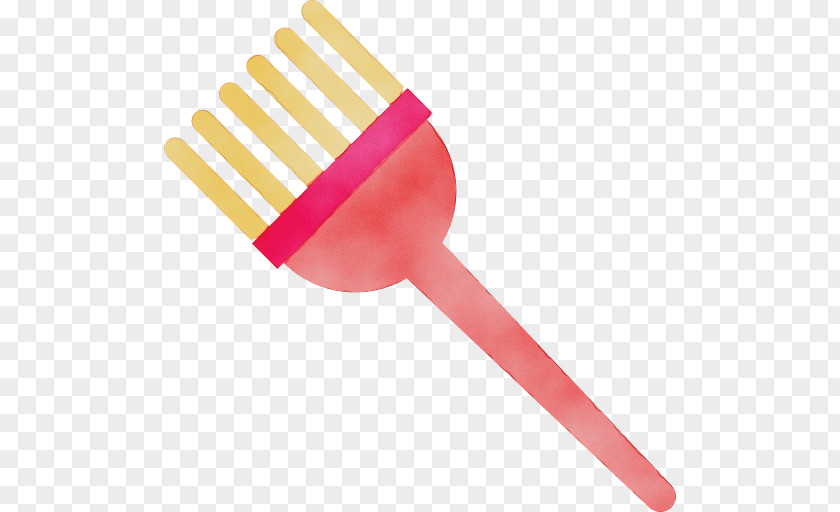 Pink Brush Paint Cartoon PNG