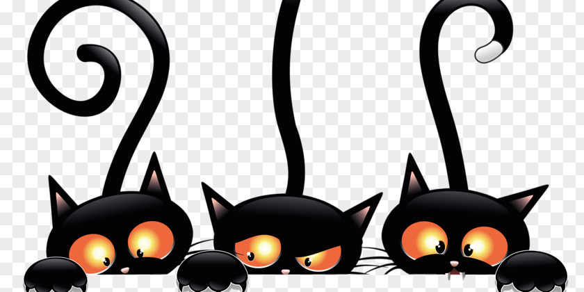 Cat Black Kitten Vector Graphics Clip Art PNG