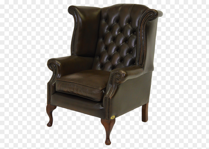 Chair Club Wing Couch Queen Anne Style Furniture PNG