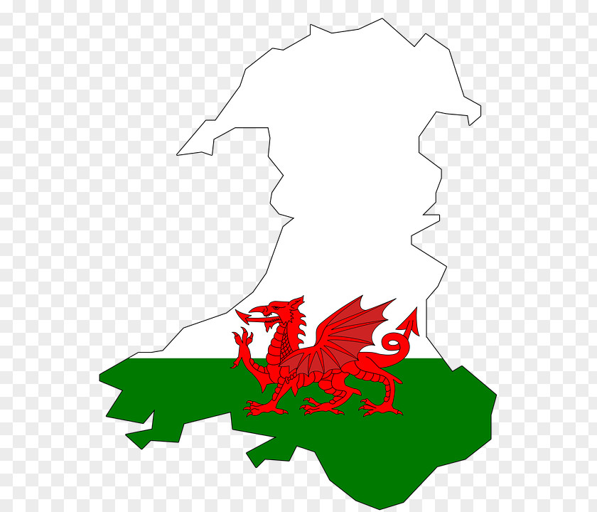 Flag Of Wales Welsh Dragon National Symbols PNG