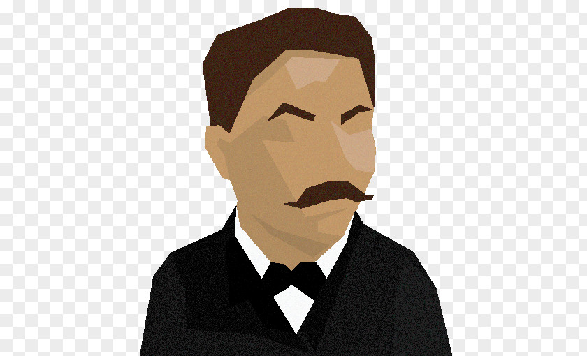 Formal Wear Gentleman Face Cartoon PNG