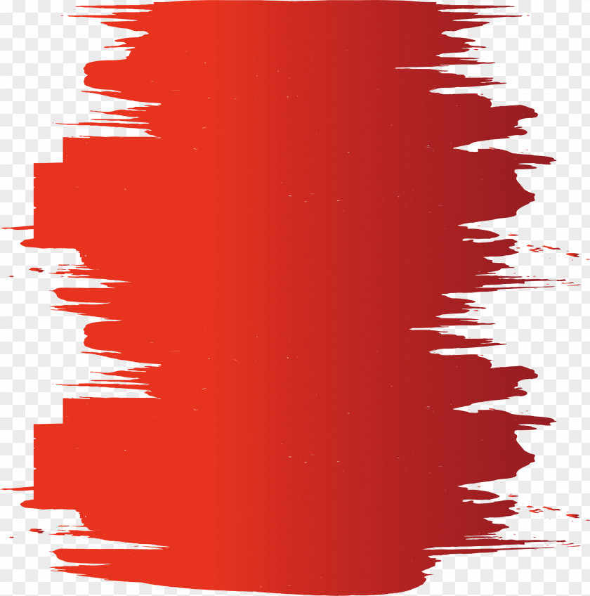 Red Paint Brush Paintbrush PNG