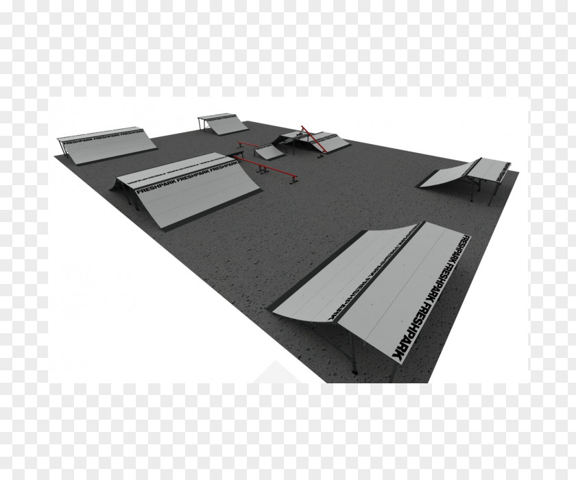 Skatepark Funbox Grind Rail Quarter Pipe PNG