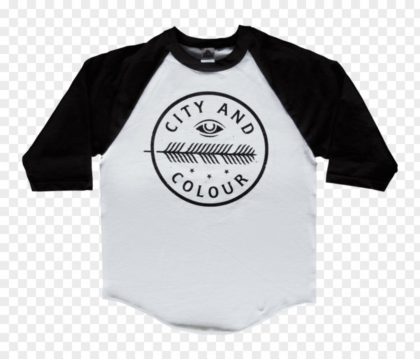 T-shirt Raglan Sleeve White PNG