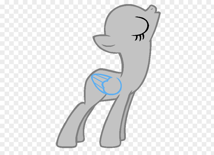 Pony Tail My Little Gray Wolf Fluttershy Winged Unicorn PNG