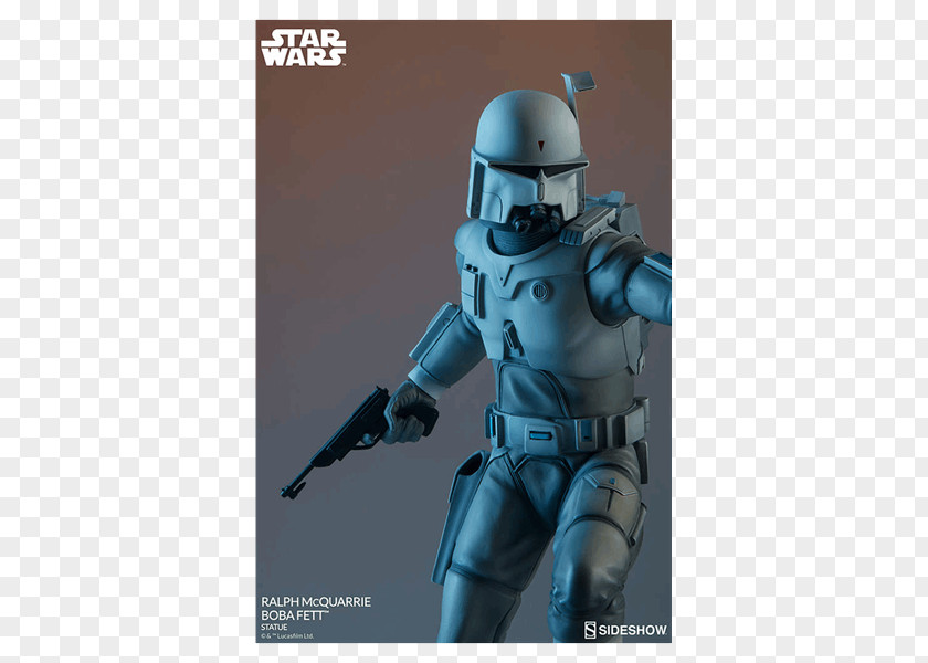 Star Wars Boba Fett Figurine Film Sideshow Collectibles PNG