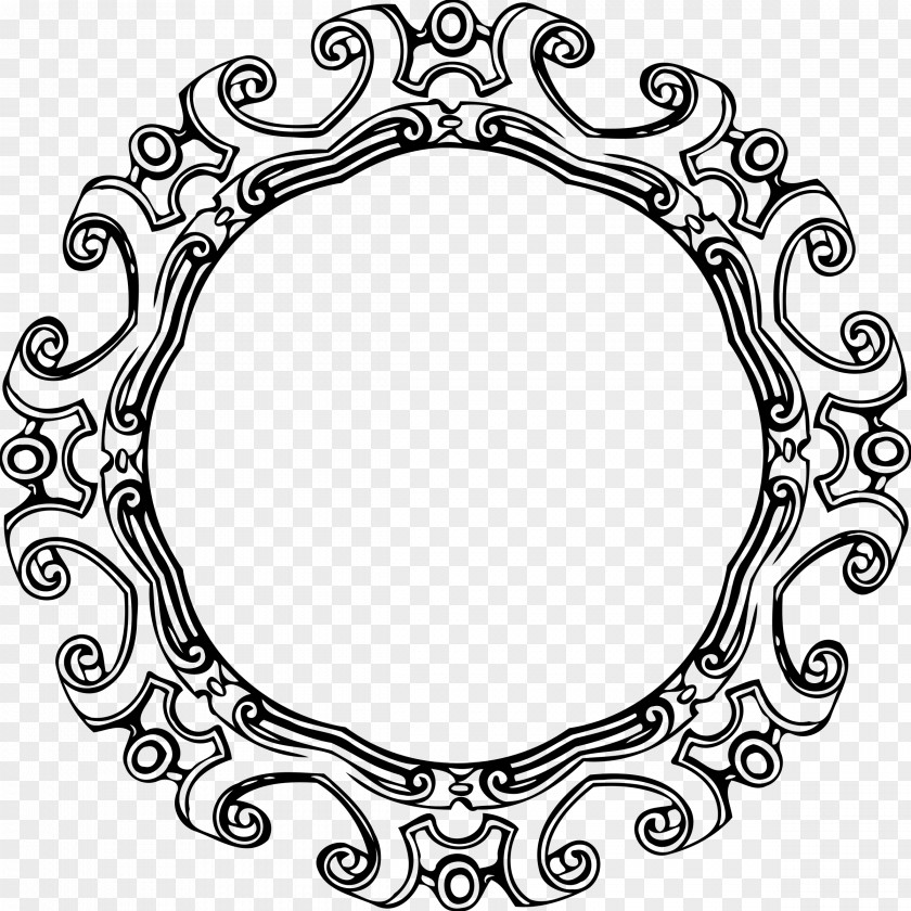 Circle Frame Ornament Clip Art PNG