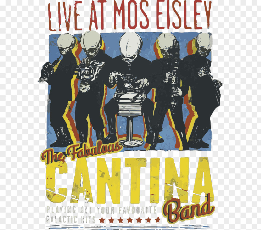 Concert Poster T-shirt Mos Eisley Cantina Figrin D'an And The Modal Nodes Star Wars Hoodie PNG