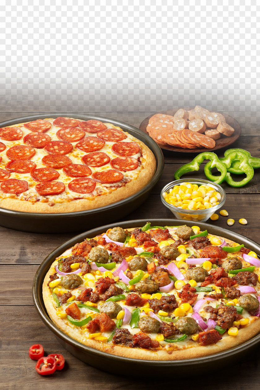 Pizza Hut Breakfast Chicago-style Take-out PNG pizza Take-out, Background Gourmet Pizza, pepperoni with corn clipart PNG