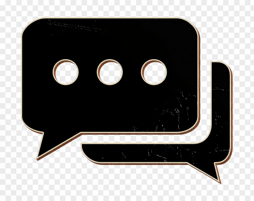 Sms Icon Chatting Chat Bubbles With Ellipsis PNG