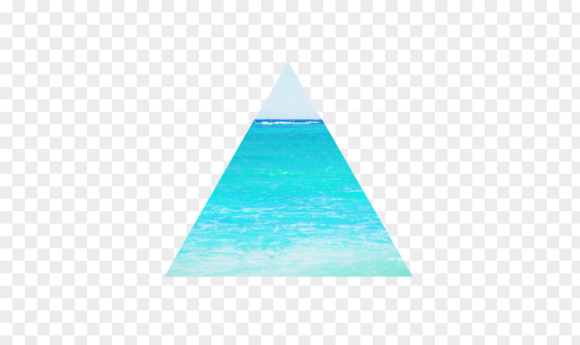 Triangle Landscape Blue Turquoise Sky PNG